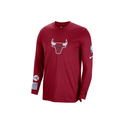 Nike x NBA Dri Fit Chicago Bulls T-Shirt Унисекс Красный