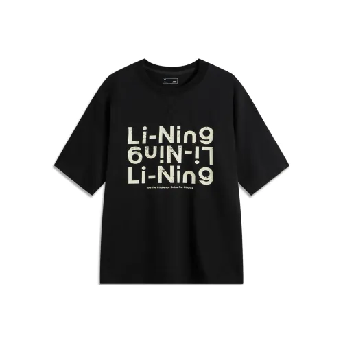 LINING Sports Life Collection Футболка Унисекс Ночная Черная