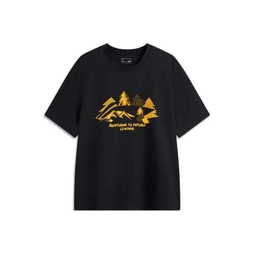 LINING Sports Life Collection Т-Рубашка Мужская Черная