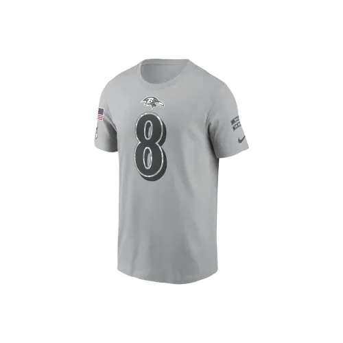 nike NFL Lamar Jackson Baltimore Ravens Salute To Service T-Shirt Мужской Серый