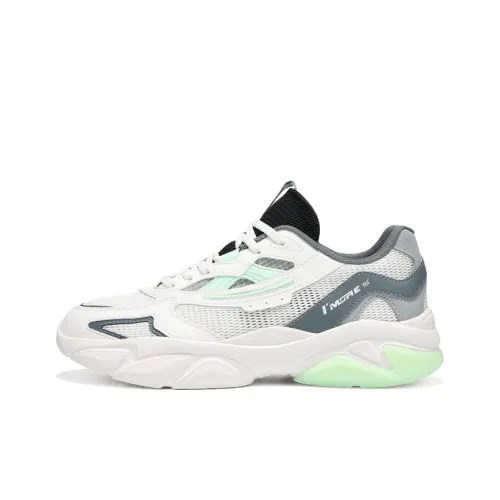 361° Амортизация Дышащий Легкий Низкий Топ Casual Мужской Перьевой Белый Deep Железо-Серый