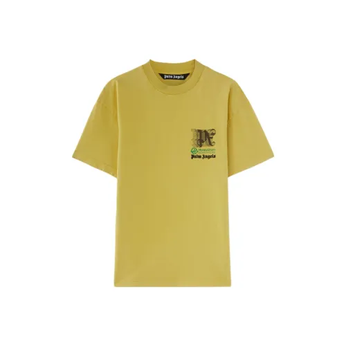 PALM ANGELS T-Shirt Мужской Желтый