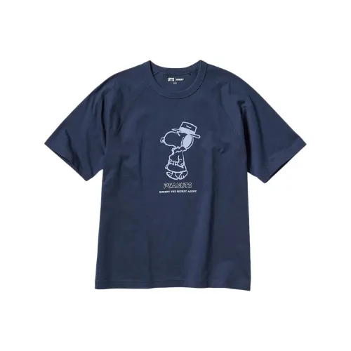 UNIQLO Темно-синие мужские футболки T