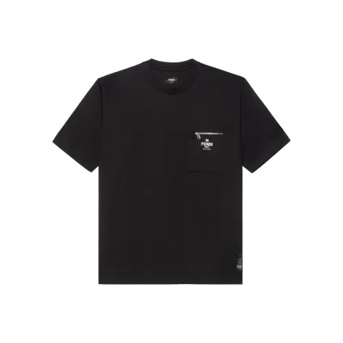 Fendi Черные Мужские T-Рубашки