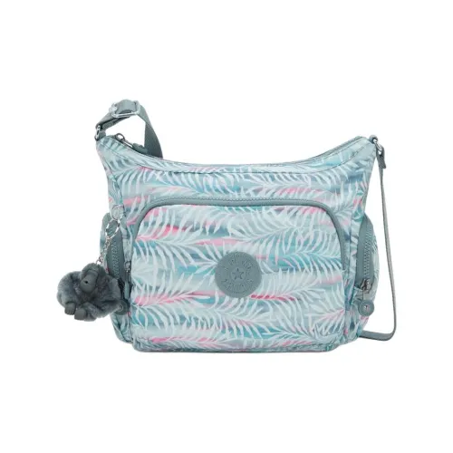 Kipling Переработанный полиэстер Сумка через плечо Маленькая Женская Светло-синяя