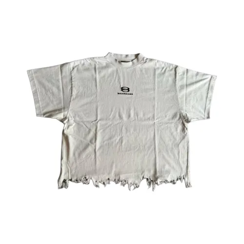 Balenciaga FW23 T-Shirt Loose Fit Unisex White Баленсиага FW23 T-Shirt Свободный крой Унисекс Белый
