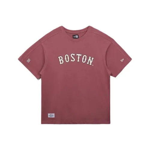 New Era Розово-красный Унисекс Футболка