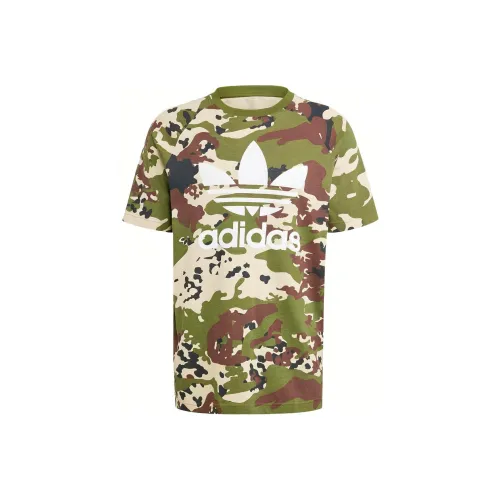 Adidas Originals Camo Trefoil T-Shirt Мужская Зеленая