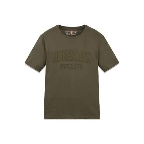 Timberland T-Shirt Мужская Армейский Зеленый