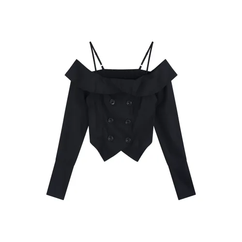 Garbege SS25 Рубашка Женская Черная