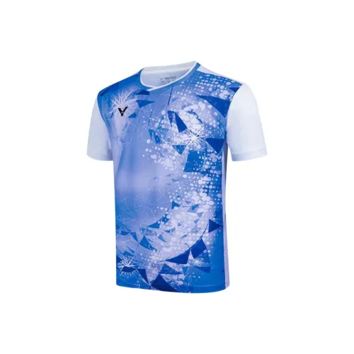 Victor T Рубашка Унисекс Синий Цветок