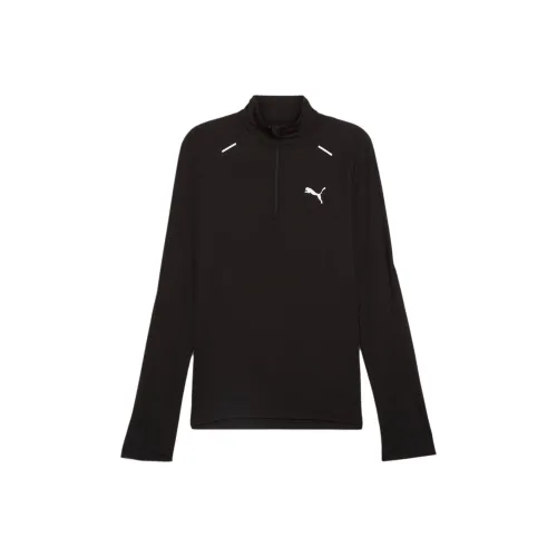 PUMA RUN CLOUDSPUN Бег Т-Рубашка Мужская Черная