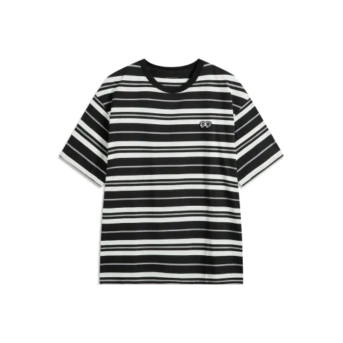 LINING Sports Life Collection Черный/LUNAR Поверхность Серый Мужская T-Рубашка