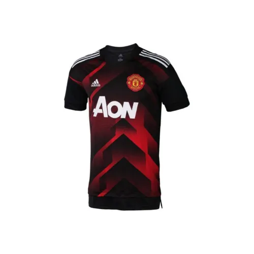 Adidas Manchester United MUFC T-Shirt Мужская Natural Красный Черный