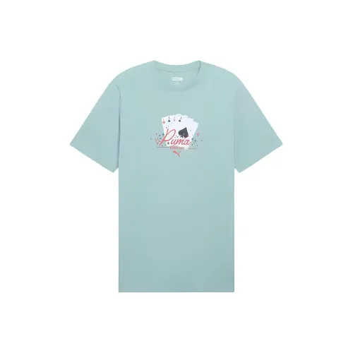 PUMA Светло-зеленые Мужские T-рубашки