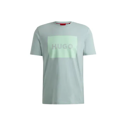 Hugo Boss SS24 T Рубашка Мужская Светло-Серый