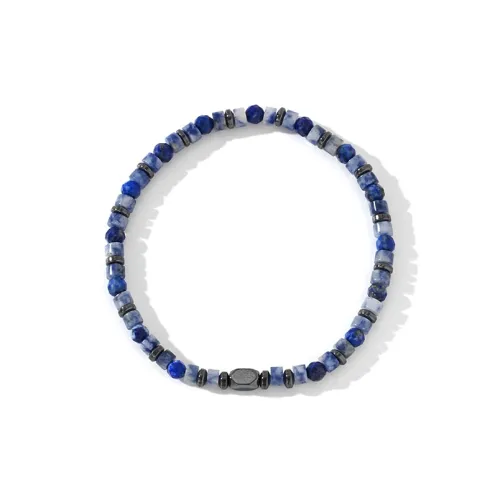 BYG Нержавеющая сталь Гематит Искусственный Синий Лапис Лазури Браслеты Мужской