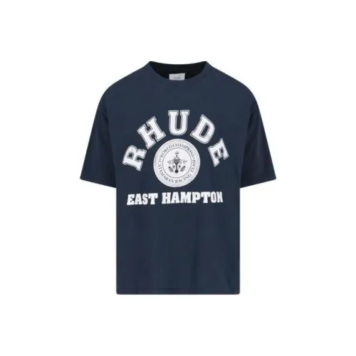 RHUDE Черные Мужские T-Рубашки
