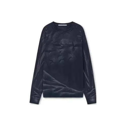 Alexander Wang SS25 T-Shirt Мужской Выстиранный Черный