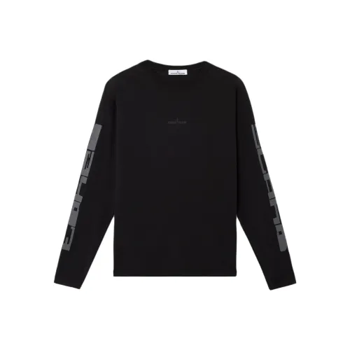 Stone Island Черные Мужские T-Рубашки