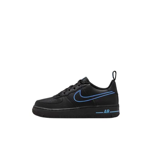 Nike Air FORCE 1 LV8 Slip-resistant Abrasion-resistant Low Top Kids Lifestyle Shoes Black Children's Найк Эйр ФОРС 1 LV8 Противоскользящий Устойчивый к истиранию Низкий Топ Детские Лайфстайл Обувь Черный Детский