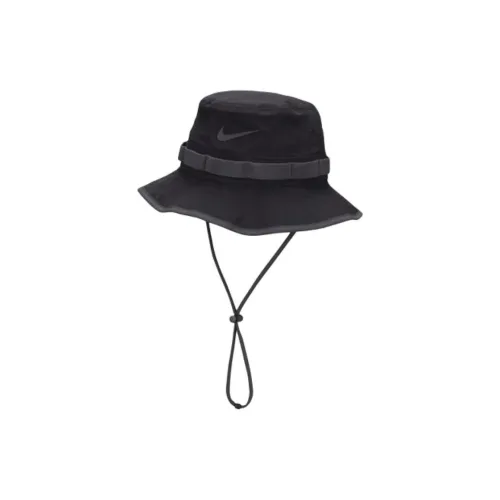 Nike Переработанный полиэстер Органический хлопок Хлопок Нейлон Полиуретан Bucket Hats Unisex Черный