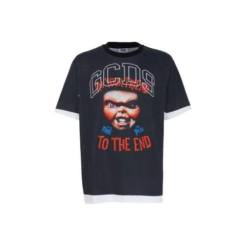 GCDS Черная унисекс футболка