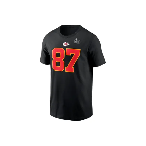 nike NFL SS25 Travis Kelce KANSAS CITY Chiefs Супер Боул LIX T-Shirt Мужской Черный