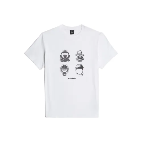 STAR Натуральная Белая Мужская T-Рубашка