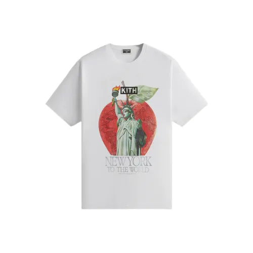 KITH Collaboration Белая Мужская T-Рубашка