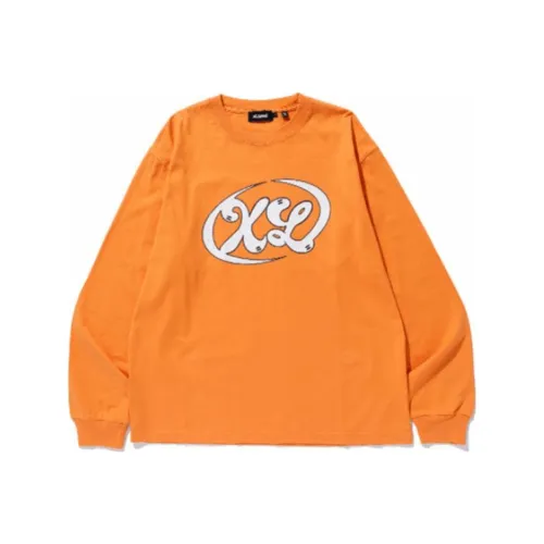 XLARGE Blu Boy Collaboration Апельсиновая Унисекс Футболка