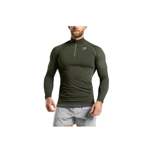 GYMSHARK Ядерный Оливково-зеленый Черный Мужская Спортивная Одежда