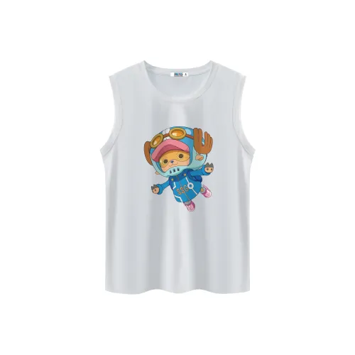 ONE PIECE Students Sleeveless Tank Top Men's Solid Color Basic