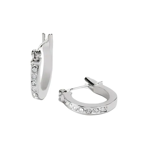 COACH Металл Серьги Женские Серебряные