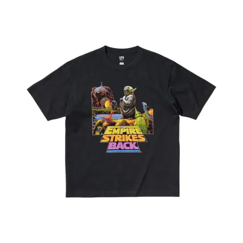UNIQLO X XINGQIUDAZHAN LIANMINGKUAN SS24 T-Shirt Унисекс Черный