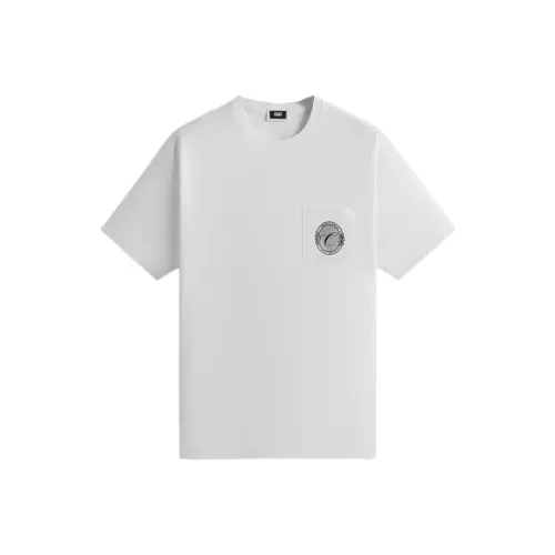 KITH SS24 Рукав с оборванным плечом T-рубашка Унисекс Белый