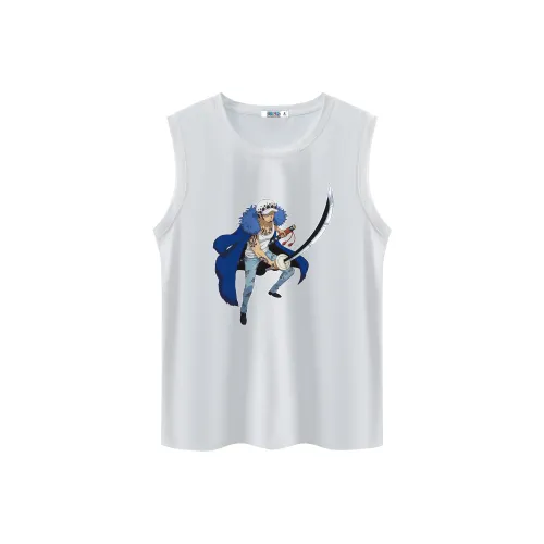 ONE PIECE Students Sleeveless Tank Top Men's Solid Color Basic