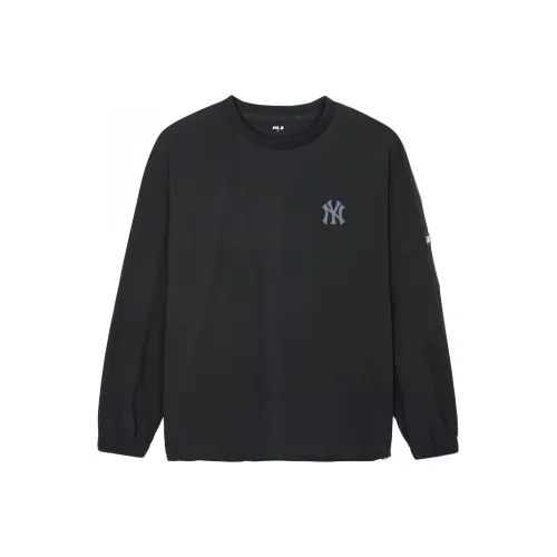 Mlb Base Logo Нью-Йорк Янкис Черная Мужская T-Рубашка