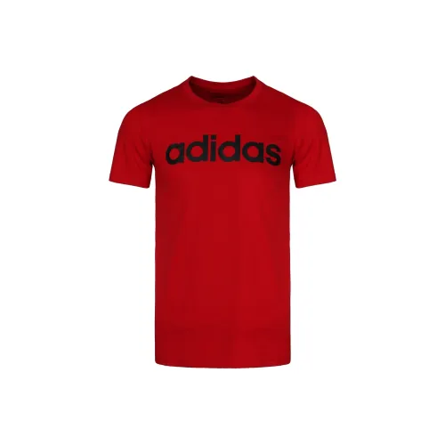 Adidas Neo M CE Логотип Tee T Рубашка Мужская Красная