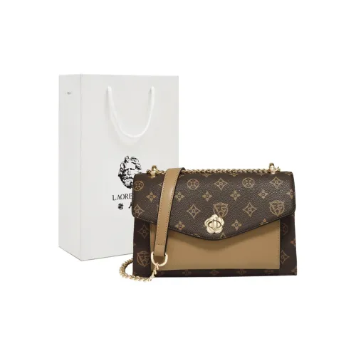 Old Man's Head Сумка через плечо из синтетической кожи стандартная женская кофейного цвета