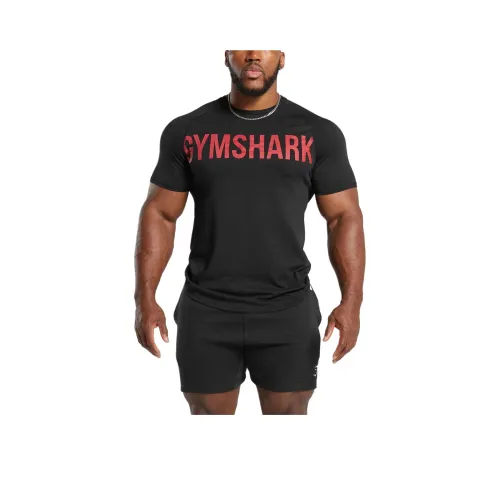 GYMSHARK Черные Мужские T-рубашки