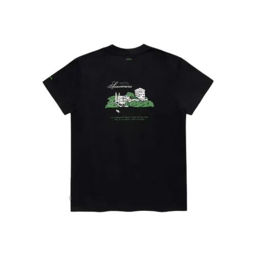 JJJJound A.P.C. Joint Paragraph Черная Унисекс Рубашка T