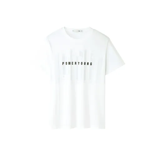 HLA Power Young Series T-рубашка мужская отбеленная с цветочным узором