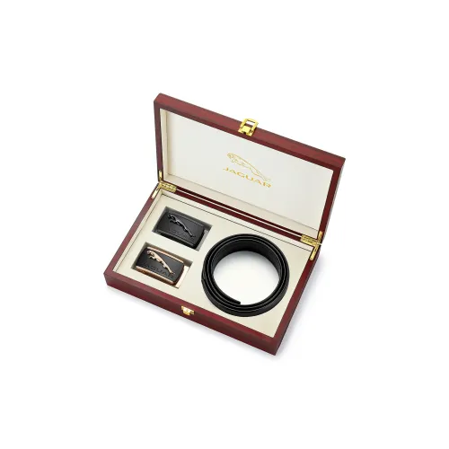 JAGUAR Ремни из коровьей кожи Мужской Черный Ширина 3,5 см