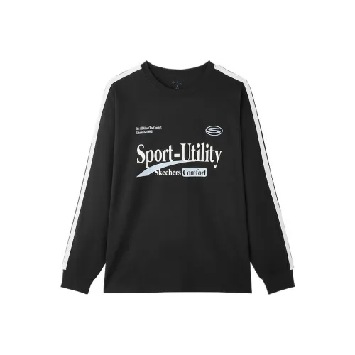 Skechers T-Shirt Унисекс Угольный Черный