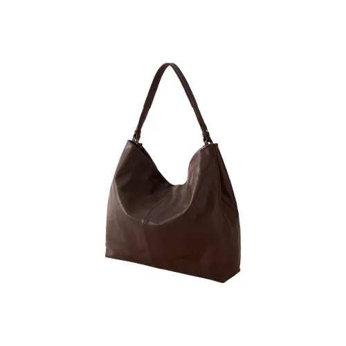 XUNMI Первый слой Растительное дубление Коровья кожа Сумка на плечо Стандартная Женская Шоколад Черный