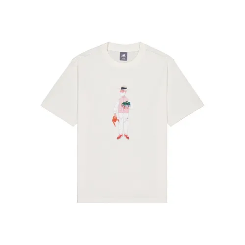 New Balance совместный бренд Centered Living T-рубашка унисекс цвет слоновая кость