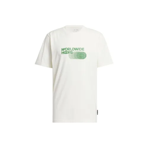 Adidas T-Shirt Мужская Нефрит Белый