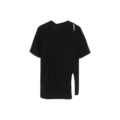 Yohji Yamamoto Pour Homme SS25 T-Shirt Мужской Черный