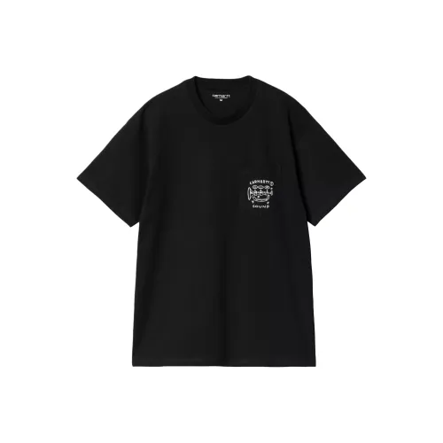 Carhartt WIP FW24 S S Fragments Карман T Рубашка T Рубашка Унисекс Черный